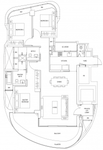 cape-royale-sentosa-floor-plan-3-bedroom-a1-singapore